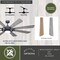 Vaxcel Indoor Outdoor Ceiling Fan, DC Motor Burlington 68-in Large Slate Gray LED F0113 - alternate 6
